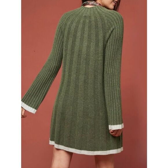 Anthropologie Womens Petite Small Arseneau Bell Sleeve Sweater Dress - Picture 2 of 7